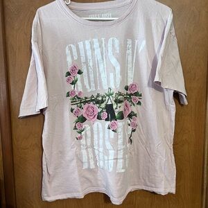 Guns N Roses Pink Graphic Tee
